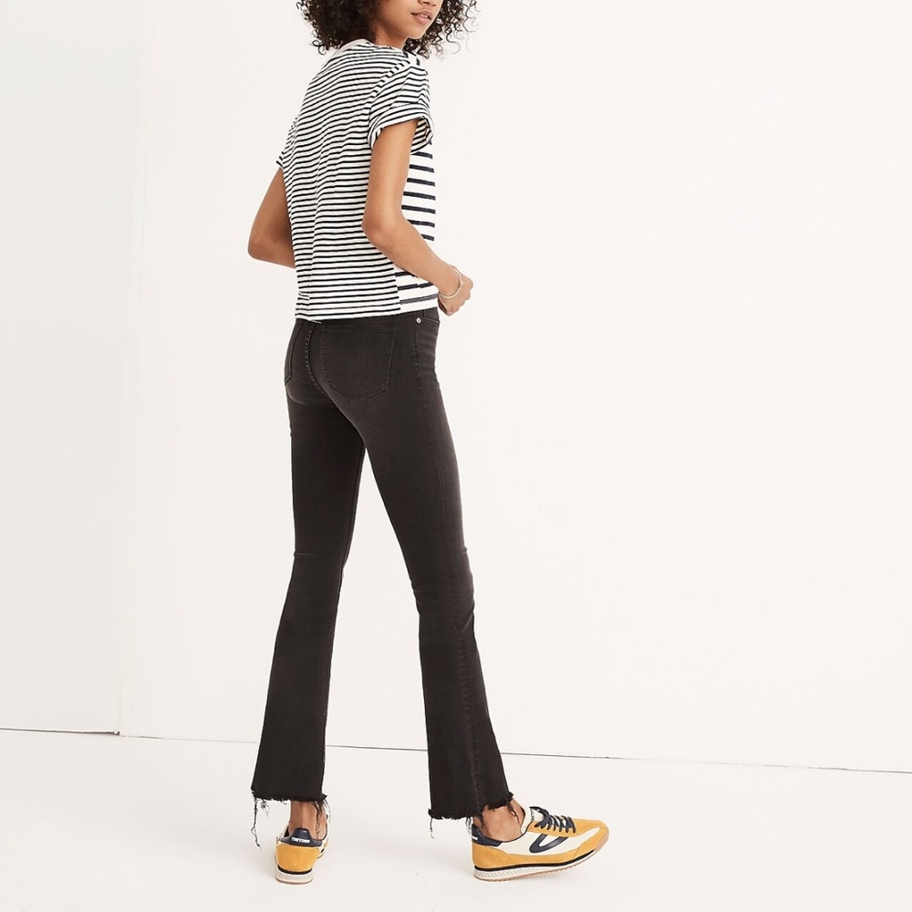 Madewell Cali Demi-Boot Jeans, black, size 25
